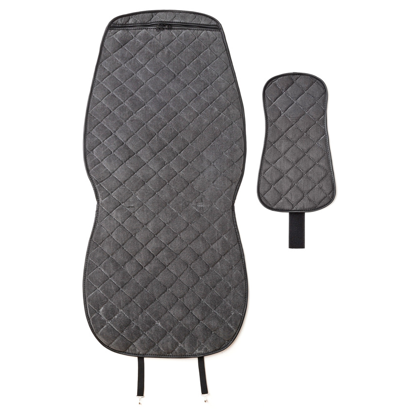 Комплект универсальных накидок на передние сиденья "CarPerformance", 2 шт., алькантара CP-210A D.GY