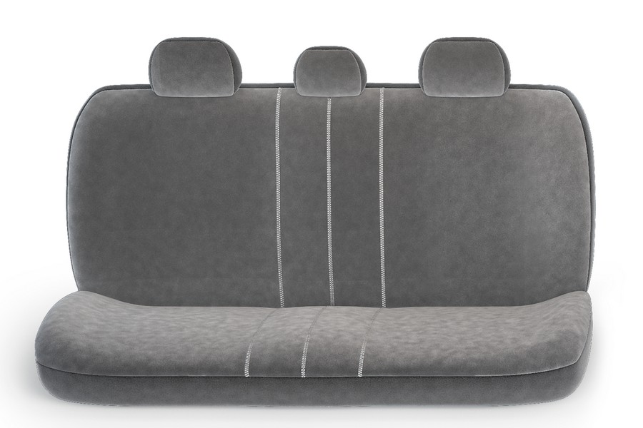 Черный замшевый чехол для заднего ряда автомобиля